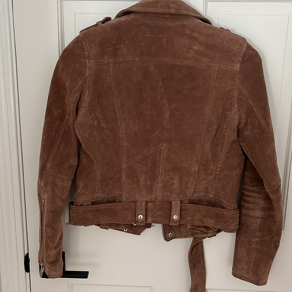 Blank NYC Suede Moto Jacket in color Coffee Bean - Picture 4 of 4